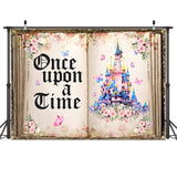 1 x RAW Customer Returns AIIKES 7x5FT Fairytale Book Photography Backdrop Castle Story Book Background Princess Birthday Party Background Flower Butterfly Wedding Decoration Background 12-542 - RRP €19.67