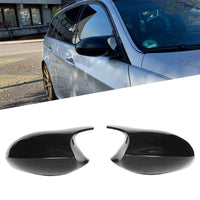 1 x RAW Customer Returns Rearview Mirror Cover Replacement for BMW E81 E87 E90 E91 E92 E93 PRE-LCI, 1 Pair Car Mirror Caps Rear View Mirror Cap Replacement Accessories Black  - RRP €55.46