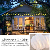 1 x RAW Customer Returns Dailyart Solar Fairy Lights Outdoor 6.5M 30 LED IP65 Waterproof Fairy Lights Outdoor Solar, Warm White Solar Lanterns Outdoor Weatherproof for Garden, Wedding, Party Decoration - RRP €14.11