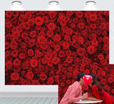 1 x RAW Customer Returns INRUI Women s Day Background Red Rose Flowers Photography Background Roses Wall Girls Women Portrait Birthday Decorations Background 2.1x1.5m  - RRP €14.11