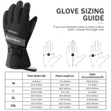 8 x RAW Customer Returns Brace Master Waterproof Ski Gloves - Touchscreen Warm Winter Gloves 3M Thinsulate Snow Gloves for Cold Weather Ice Fishing, Skiing, Sledding, Snowboarding - RRP €225.76