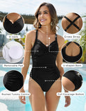 20 x Brand New SIMIYA Swimsuit Women Slim Shape Swimsuit Sexy Swimsuit with Cups Monokini Shape Push up Swimsuits for Women Black, L  - RRP €403.2