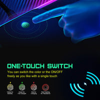 1 x RAW Customer Returns GIM RGB Gaming Mouse Pad 15W Qi Mousepad LED 800x300x4mm 10 Lighting Modes with 10W Fast Charge Qi Wireless Charging for iPhone 13 13 Pro Mobile Phone, Headphones, Waterproof, Non-Slip - RRP €32.56