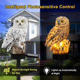 1 x RAW Customer Returns WHATOOK Owl Shape Light LED Solar Garden Light Owl Lawn Lamp Waterproof Solar LED Lights Outdoor Lighting Night Light Decorative Home Garden White  - RRP €18.99