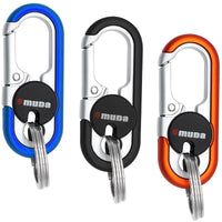 1 x Brand New Yeria Pack of 3 key ring carabiners, car key ring, stainless steel with key rings with 6 key rings, mini outdoor tools for outdoors, men and women - RRP €36.0