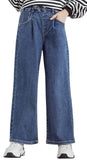 1 x RAW Customer Returns SEAUR Stylish girls flared jeans, denim, comfortable trousers, straight leg jeans for special occasions, everyday life - RRP €32.26