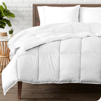 1 x RAW Customer Returns Bare Home Quilt with Duvet Insert - Alternative to Goose Down - Ultra-Soft - Premium 1800 Series - All-Season Warmth - 180 GSM Bed Quilt 155 x 220, White  - RRP €31.46