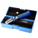 1 x RAW Customer Returns AMTAST Salinity Refractometer for Aquarium Fish, Saltwater Tests, Dual Scale Salinity Tester PPT Specific Gravity Saline Seawater Refractometer Hydrometer with ATC, Made of Copper - RRP €25.69