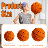 5 x Brand New Amycute Silent Basketball Ball, Silent Basketball Ball in Foam, Indoor Silent Basketball for Various Indoor Activities, Indoor Games 21 cm, Orange  - RRP €150.0