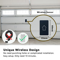 1 x RAW Customer Returns AGSHOME Smart WiFi Garage Door Opener, Wireless Installation, Compatible with Alexa SmartLife app, No Hub Required, Easy Setup  - RRP €32.26