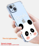 8 x Brand New LACAE Transparent Case for Samsung Galaxy A34, Colorful and Clear Soft TPU Phone Cover, Stylish Case with Cute Giant Panda Decorated - RRP €95.84