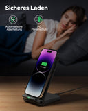 1 x RAW Customer Returns TECKNET Wireless Charger, 15W inductive charging station, Qi-certified wireless charging for iPhone 15 14 13 12 Pro Mini XR XS Samsung Galaxy S23 S22 S21 Google Pixel - RRP €17.14