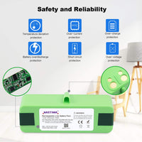 1 x RAW Customer Returns NASTIMA Upgrade 14.8V 5000mAh Li-Ion Battery Compatible with Roomba 985 960 895 890 880 870 860 790 780 770 760 695 690 680 675 650 640 620 614 - RRP €44.99