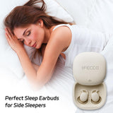 1 x RAW Customer Returns IFECCO Sleep Headphones Bluetooth 5.3 - Mini In Ear Soft Sleep Earbuds, Invisible Sleep Headphones for Side Sleepers, Wireless Headphones for Sleep Sports Training Yoga Travel - RRP €36.98