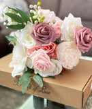 1 x RAW Customer Returns OrgMemory Artificial Flowers, Antique Pink Flowers, Fake Foam Roses, Flowers for Decorations, Fake Flowers for Wedding Delicate Blush  - RRP €23.99