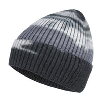 1 x Brand New Knitted Hat for Men and Women Tie-Dye Hat Warm Hat Multicolor Creative Outdoor Hat Soft and Durable Hat Fashion Accessories for Autumn and Winter Black  - RRP €24.0