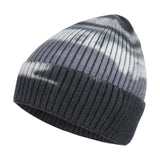 1 x Brand New Knitted Hat for Men and Women Tie-Dye Hat Warm Hat Multicolor Creative Outdoor Hat Soft and Durable Hat Fashion Accessories for Autumn and Winter Black  - RRP €24.0