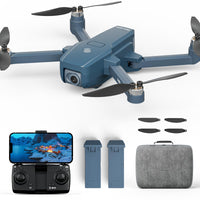 1 x RAW Customer Returns F405 GPS Drone with 4K HD Camera, Brushless Motor, Foldable RC Quadcopter with Auto Return, Follow Me, FPV 5GHz Transmission Drones for Adults Beginners, 2 Batteries 38 Mins - RRP €113.99