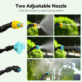 1 x RAW Customer Returns Kevsuvqin Cordless Pressure Sprayer, Garden Sprayer Pressure Sprayer Battery 5V 2.4Ah, Electric Watering Can with 3 Nozzles 5M Hose, Weed Sprayer with Telescopic Pole, Electric Sprayer for Watering, Fertilizing - RRP €23.99