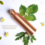 1 x RAW Customer Returns RAJRANG BRINGING RAJASTHAN TO YOU Copper Water Bottle 34 oz Leak Proof Designer Vessel Ayurveda Health Jug for Sports Fitness Yoga 1000 ml - RRP €24.58