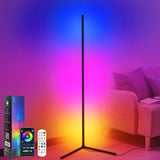 1 x RAW Customer Returns CS COSDDI LED floor lamp smart, LED floor lamp living room, floor lamp dimmable with remote control and APP, 16 million colors, music modes, DIY mode timing, corner lamp smart for bedroom, gaming - RRP €39.98