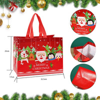 1 x RAW Customer Returns HBell 12Pcs Christmas Gift Bags Reusable Shopping Bags Christmas Party Supplies Christmas Gift Bags with Handle for Christmas Decorations - RRP €22.8