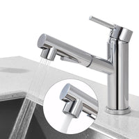 1 x RAW Customer Returns HOMELODY kitchen bathroom faucet, kitchen faucet with pull-out shower, sink faucet with pull-out dual spray head, 120 rotatable kitchen mixer tap, kitchen faucet brass - RRP €62.26