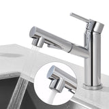 1 x RAW Customer Returns HOMELODY kitchen bathroom faucet, kitchen faucet with pull-out shower, sink faucet with pull-out dual spray head, 120 rotatable kitchen mixer tap, kitchen faucet brass - RRP €62.26