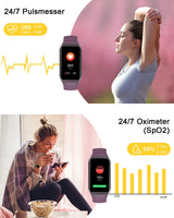 1 x RAW Customer Returns IOWODO Smartwatch Women Men Oximeter Heart Rate Sleep Pedometer Smartwatch with Notification, SpO2, Waterproof IP68 for Android IOS Purple  - RRP €23.98