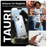 1 x RAW Customer Returns TAURI 5 in 1 for iPhone 15 Case Compatible with MagSafe Military Grade Protection , 2 Tempered Glass Film 2 Camera Lens Protector, Cell Phone Case iPhone 15 Case 6.1 inch - Light Blue - RRP €18.85