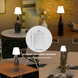 1 x RAW Customer Returns Postlucky Table Lamp Wireless Mini Small LED Battery Table Lamp Outdoor Touch Dimmable Warm White RGB USB Rechargeable Table Lamp Wireless Set of 2 IP44 for Outdoor Patio Terrace Balcony Gray  - RRP €43.99