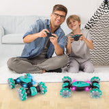 1 x RAW Customer Returns NEXBOX Remote Control Stunt Car for Kids - RC Crawler Toy 4WD 2.4 GHz Vehicle with Hand Control, Birthday Gift Boys and Girls 6 7 8 9 10 11 12 Years - RRP €36.85