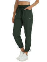 1 x RAW Customer Returns MoFiz Hiking Pants Women s Outdoor Camping Pants Quick-Drying Joggers Leisure Travel Military Green M - RRP €32.96