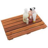 1 x RAW Customer Returns VaeFae Teak Shower Mat Non-Slip Bath Mat Luxury Spa Mat Wooden Mat for Bathtub 33 x 50.8 cm - RRP €46.95