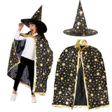 1 x Brand New YeahBoom Witch Cloak, Children s Wizard Cloak, Witch Wizard Cloak, Witch Wizard Cloak, Wizard Cape, Wizard Cape, Wizard Coat Children, Children s Halloween Costume, Wizard Cape Witch Cloak with Hat - RRP €7.04