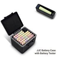 1 x RAW Customer Returns JJC 44 Slots AAA Battery Organizer Case with Battery Tester, Water Resistant Battery Organizer Box with Detachable Battery Tester - RRP €23.3