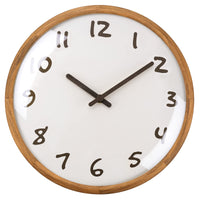 1 x RAW Customer Returns Foxtop Wall Clock Wood Without Ticking Sound 30 cm Quartz Large Wall Clock Easy to Read Decorative Clock for Kitchen Living Room Bedroom Home Office School - RRP €10.07