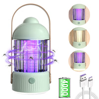 1 x RAW Customer Returns Insect Killer Electric Mosquito Repellent 4000mAh 3 IN 1 Night Light Camping Lamp Mosquito Lamp USB Rechargeable Mosquito Trap Mosquito Killer for Bedroom Gardens Camping - RRP €27.18