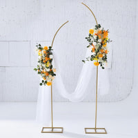 1 x RAW Customer Returns VINCIGANT Wedding Arch Metal Gold Wedding Balloon Arch Stand Pack of 2 for Birthday Party Banquet Ceremony Decorations, 200cm 240cm - RRP €60.49