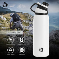 1 x RAW Customer Returns FJbottle stainless steel sports drinking bottle with magnetic lid 1L, 800ml, 600ml, 400ml BPA-free leak-proof children s bottle - suitable for carbonated drinks, bicycle water bottle thermos for school, fitness - RRP €21.62