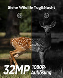 1 x RAW Customer Returns iZEEKER 32MP HD Wildlife Trail Camera with 940nm Invisible Infrared LEDs - RRP €39.99