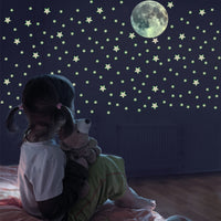 1 x RAW Customer Returns FFL DREAMS Fluorescent Ceiling Stars. Realistic set without dots without squares. Children s decorative wall stickers in the shape of a Star and Moon. Children s room decoration stickers - RRP €14.87