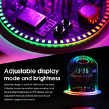 1 x RAW Customer Returns Vintage VFD Clock, WiFi RGB LED Display Nixie Tubes Clock, Mantel and Shelf and Desktop Decor Clock, Retro Desk Gift Size 10.2 11cm - RRP €79.4