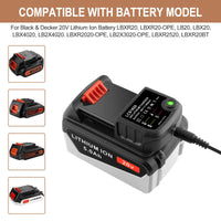 1 x RAW Customer Returns GOOALITY Lithium Ion Battery Charger LCS1620 for Black Decker Lithium Ion Battery 14V 18V 20 Volt Batteries LBXR20 LBXR20-OPE LB20 LBX20 LBX4020 LB2X4020 LBXR2020-OPE BL1514 LBXR16 - RRP €21.99