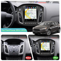 1 x RAW Customer Returns 9.7 inch Android car radio for Ford Focus 2012 2013 2014 2015 2016 2017 2018, Wireless Carplay and Android Auto, GPS Navi, WiFi, HiFi AHD rear view camera and microphone, 2 64G - RRP €302.51