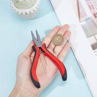 1 x RAW Customer Returns SUNNYCLUE 5 Inch Flat Pliers Jewelry Pliers Mini Precision Pliers Wide Flat Pliers Small Pliers Clamp Sheet Molding Tools for Women Jewelry Making DIY Hobby Projects Accessories Red - RRP €24.0