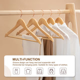 1 x RAW Customer Returns HOUSE DAY wooden coat hangers, 20 wooden coat hangers, black coat hangers for suits, 360 rotating hook in rose gold, non-slip, notches in the shoulder area - RRP €30.22