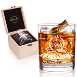 11 x Brand New LIGHTEN LIFE 31 birthday gifts for men,1993 whiskey glass in valuable wooden box,360 ml whiskey bourbon glass for 31 year old father,husband,boyfriend-360 ml - RRP €164.89