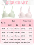 1 x RAW Customer Returns FEOYA 6 Pack Girls Underwear Teenage Bras Training Bra Women Bralette Sports Bra Push Up Bra Wire Free Bra Girls Bras Breathable Bra Padded Bra With Adjustable Straps 70A B - RRP €33.25