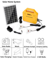 1 x RAW Customer Returns MeetUs Solar Emergency Lighting System Portable Solar Power Generator Kit for Emergency Power Supply, Home and Outdoor Camping, Multifunctional Solar Generator - RRP €59.99